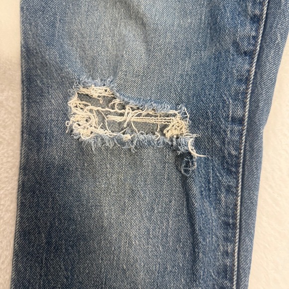 Madewell The Mid Rise Perfect Vintage‎ Jean Size 26 Distressed Denim Blue - Picture 5 of 10